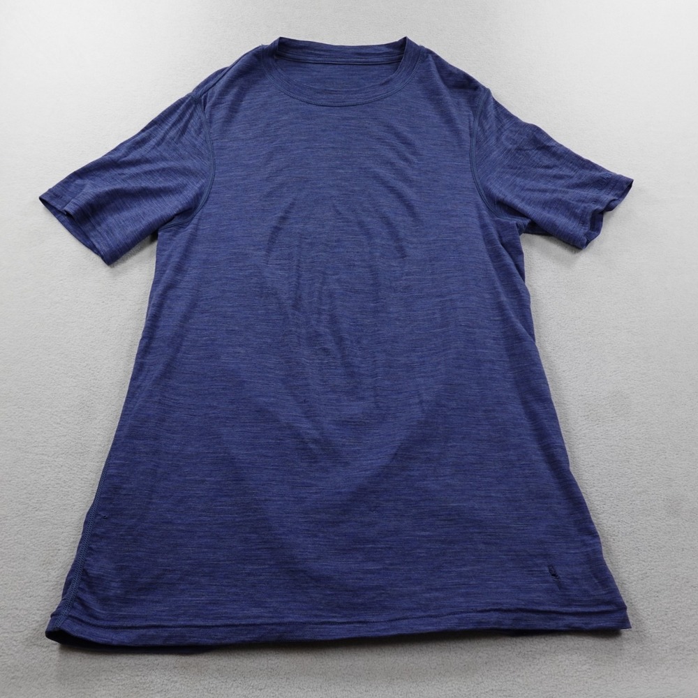 WoolX Endurance Tee Shirt Mens Medium Blue Performance Base Layer Stretch Wool